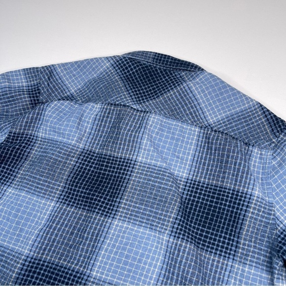 Billabong Flannel Shirt Plaid Button Blue Gorp Outdoor Grunge Skater Street XL - Picture 5 of 14